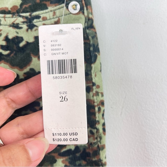 Anthropologie Pilcro Camo Corduroy Pants 26 - Picture 4 of 9